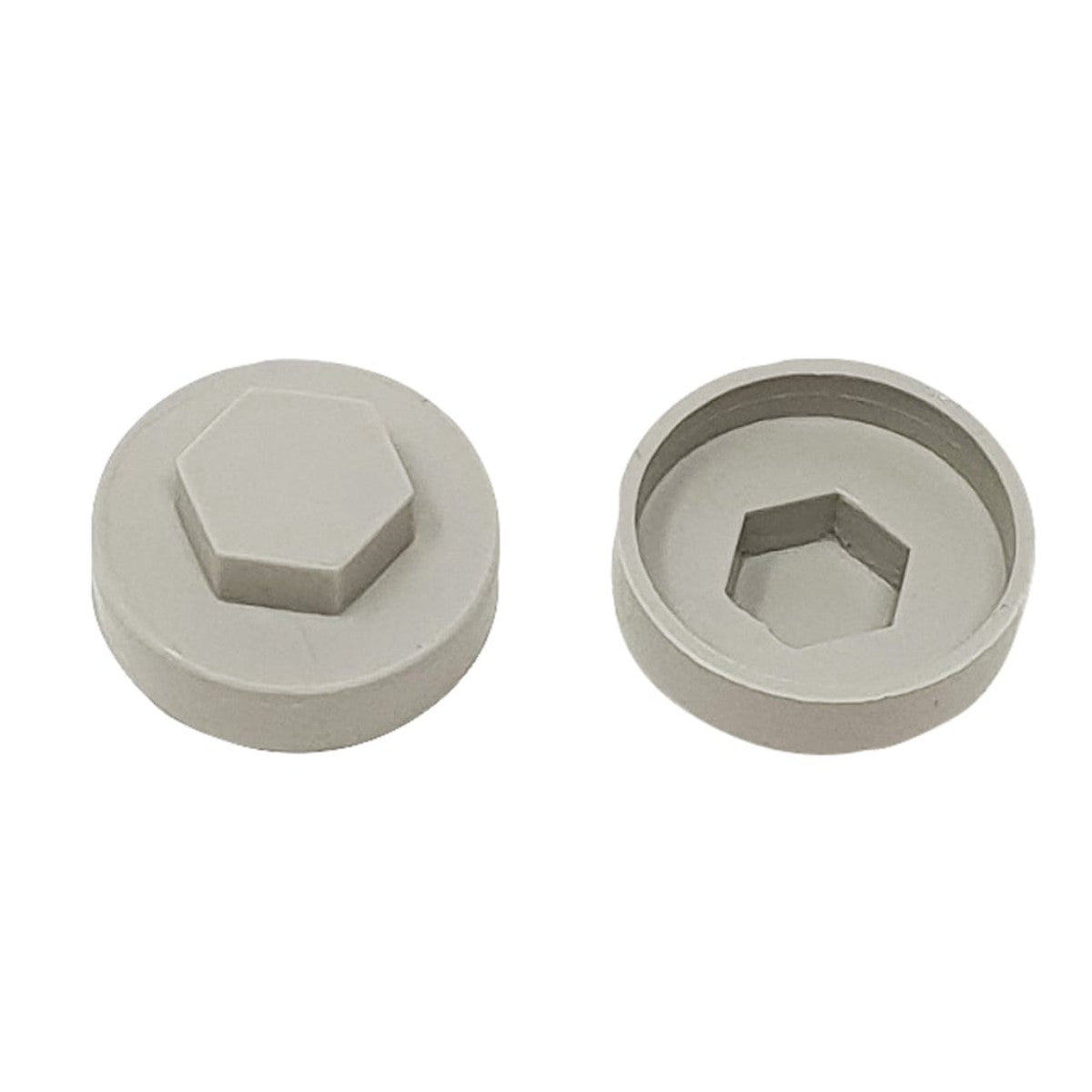ForgeFix TechFast Cover Cap Goosewing Grey 16mm (Pack 100) FORTFCC16GG