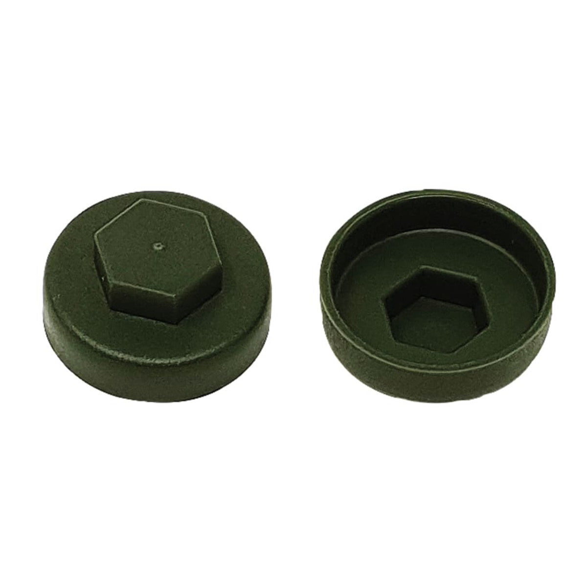 ForgeFix TechFast Cover Cap Olive Green 16mm (Pack 100) FORTFCC16OG