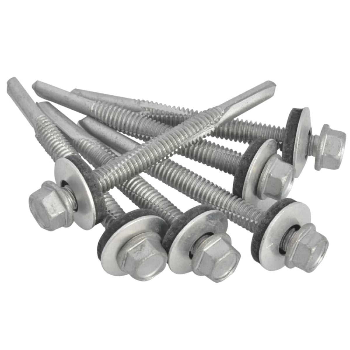 ForgeFix TechFast Hex Head Roofing Screw Self-Drill Heavy Section 5.5 x 60mm Pack 50 FORTFHH5560