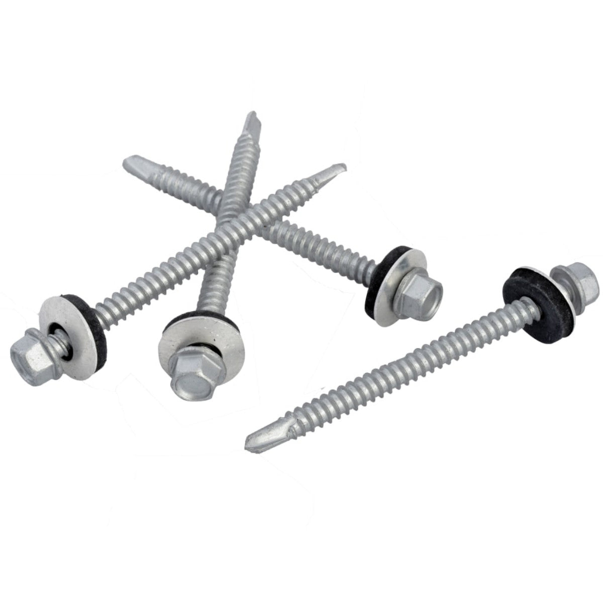 ForgeFix TechFast Hex Head Roofing Screw Self-Drill Light Section 5.5 x 70mm Pack 50 FORTFHL5570