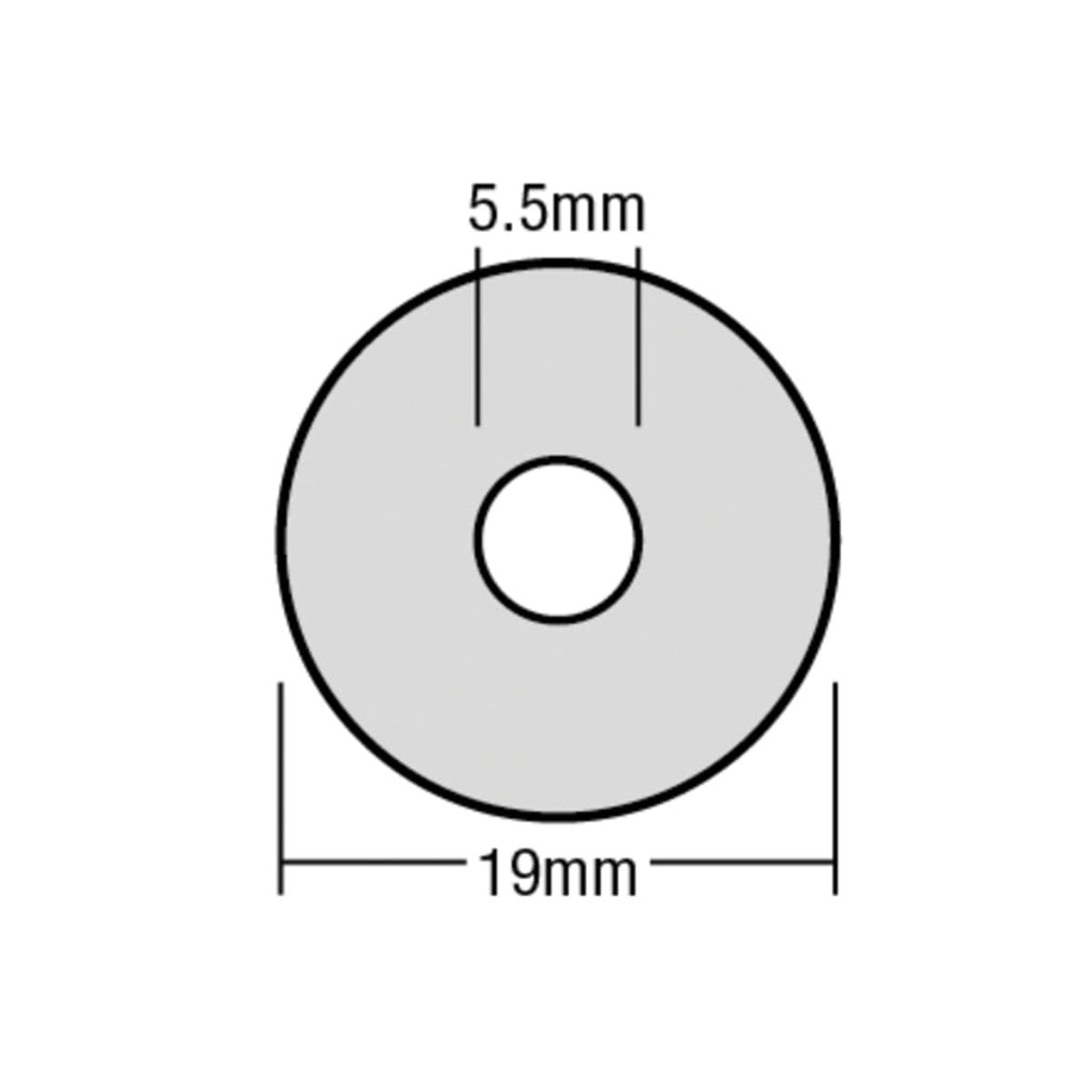 ForgeFix TechFast Bonded EPDM Washer 5.5 x 19mm Box 100 FORTFW1955