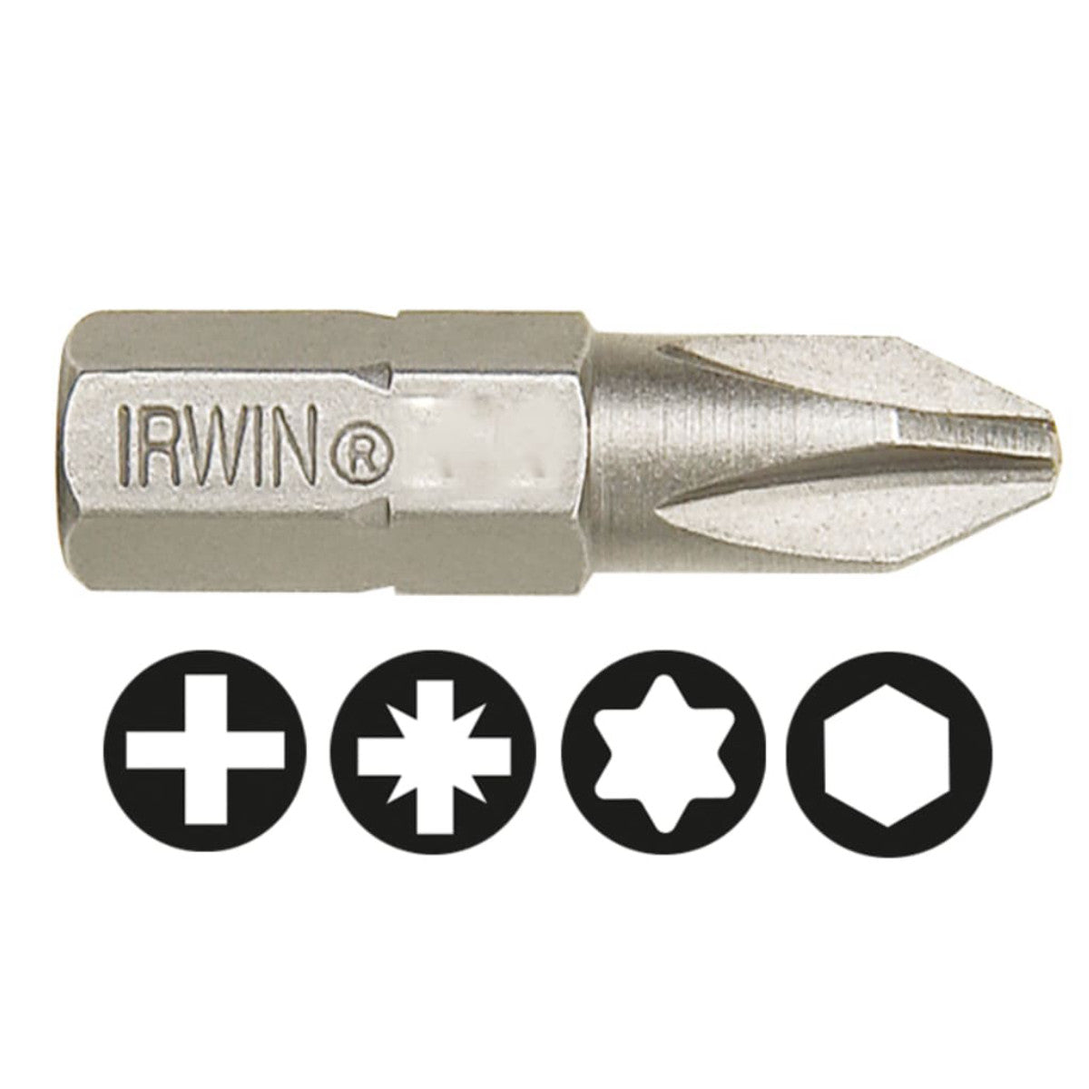 IRWIN Phillips Insert Bits PH2 25mm (Pack 10) IRW10504331