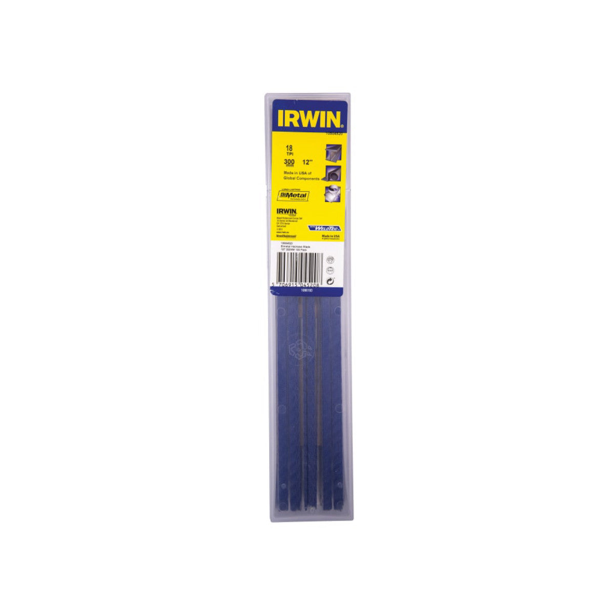 IRWIN Bi-Metal Hacksaw Blades 300mm (12in) x 18 TPI Pack 100 IRW10504520
