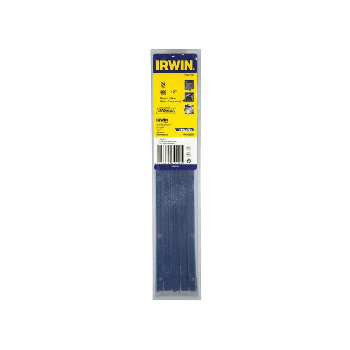 IRWIN Bi-Metal Hacksaw Blades 300mm (12in) x 24 TPI Pack 100 IRW10504521