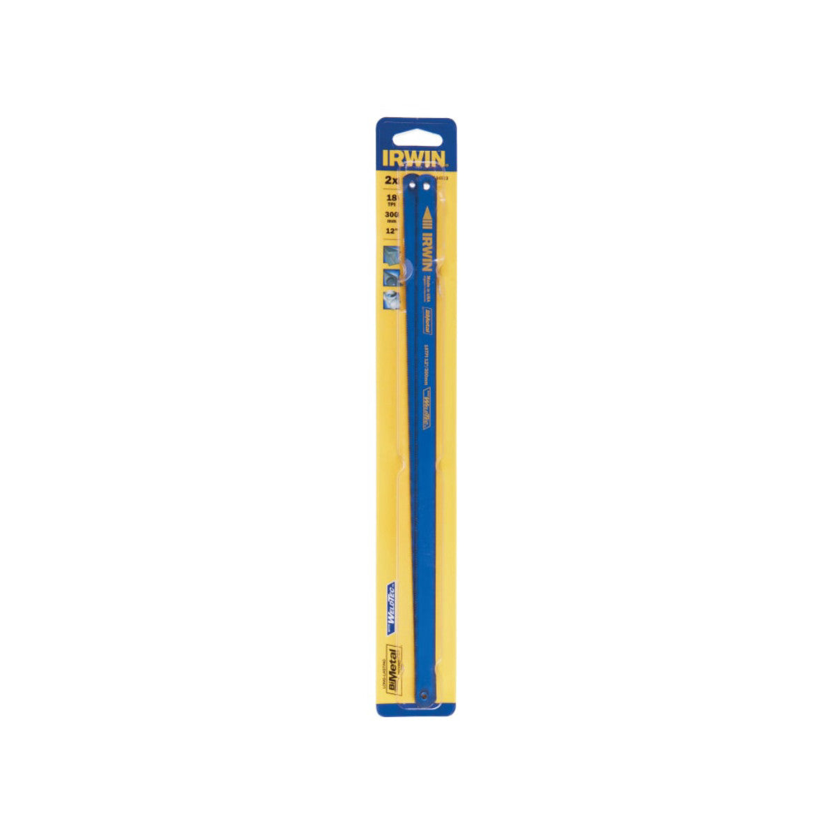 IRWIN Bi-Metal Hacksaw Blades 300mm (12in) 18 TPI (Pack 2) IRW10504523