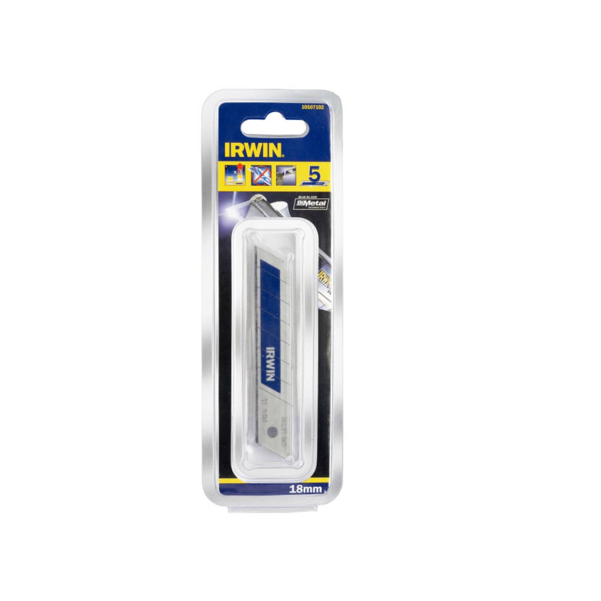 IRWIN Bi-Metal Blue Snap-Off Blades (Pack 5) IRW10507102