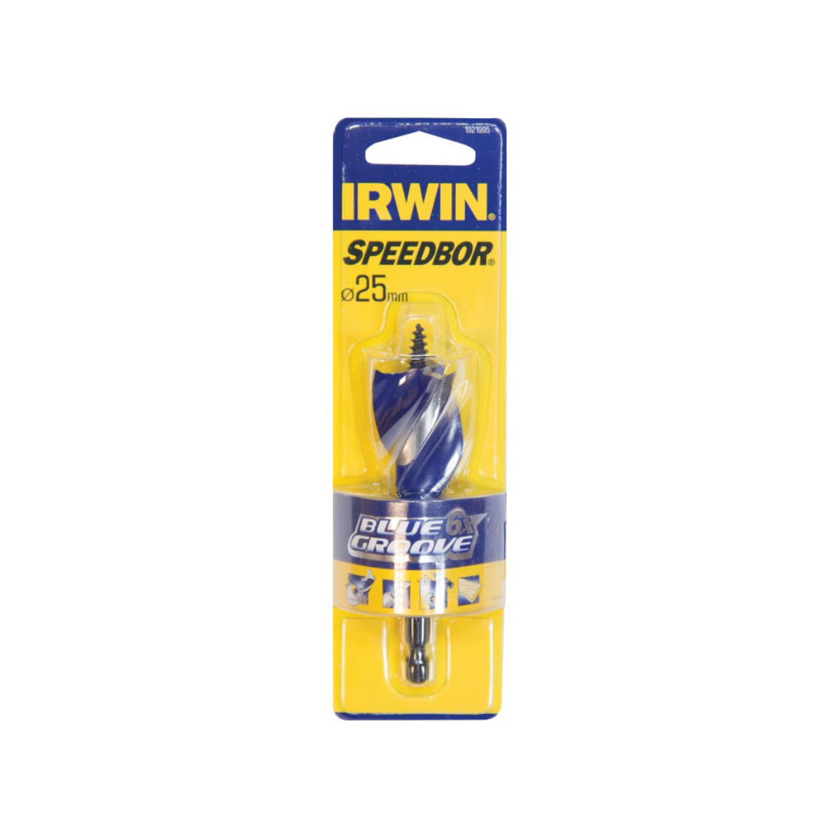 IRWIN Blue Groove 6X Stubby Wood Bit 25 x 100mm IRW1921995