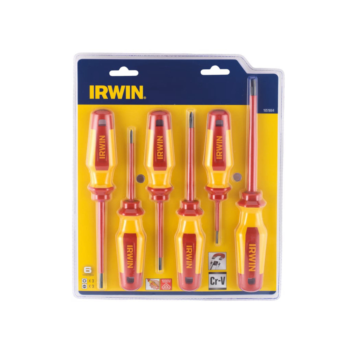 IRWIN VDE Pro Comfort Screwdriver Set, 6 Piece IRW1951884