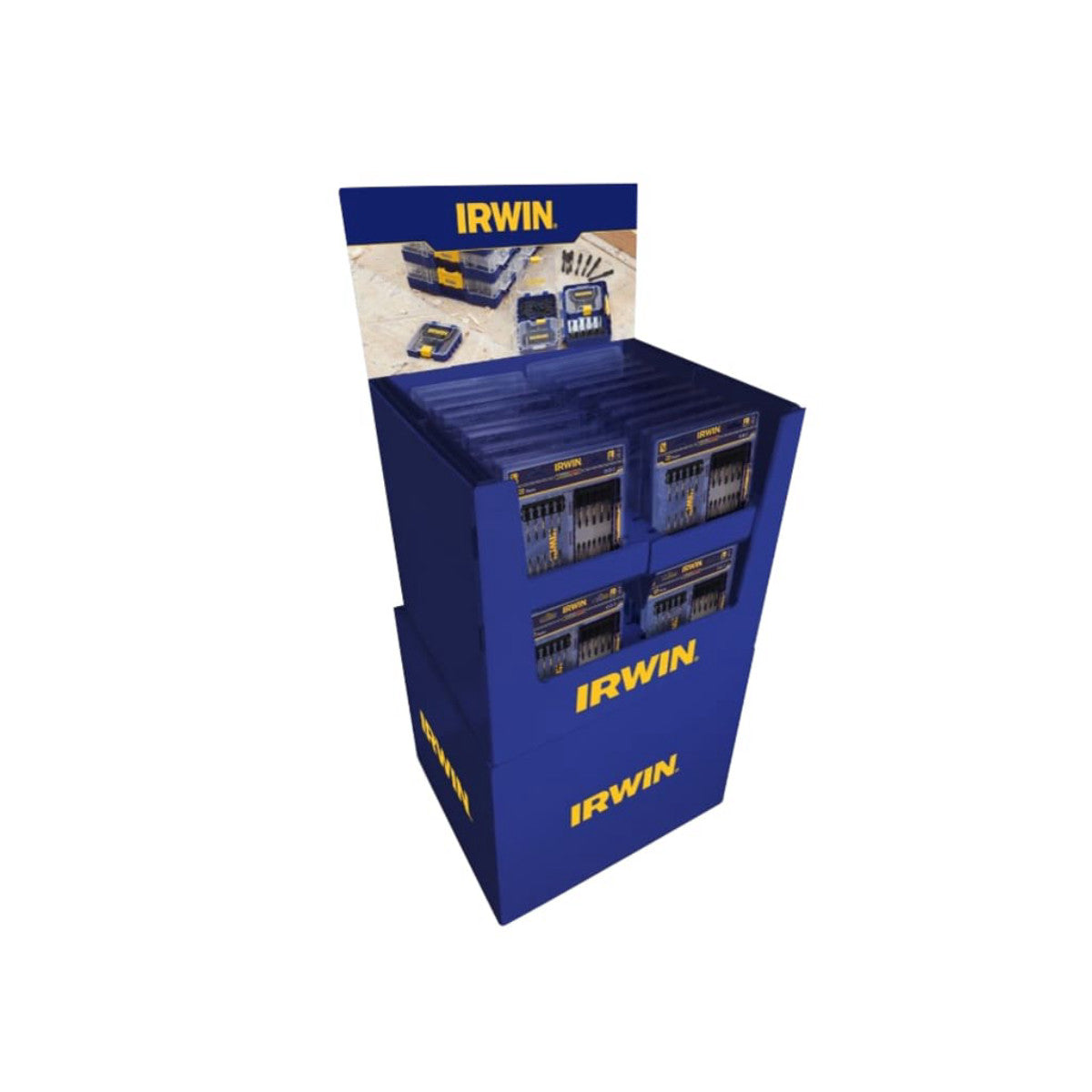 IRWIN FSDU Merch Tower with 40 x IW6062506 Screwdriving Sets IRW6062506M