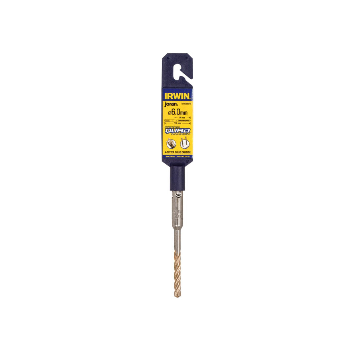 IRWIN Speedhammer Quad Drill Bit 6.0 x 110mm IRWIW2039373
