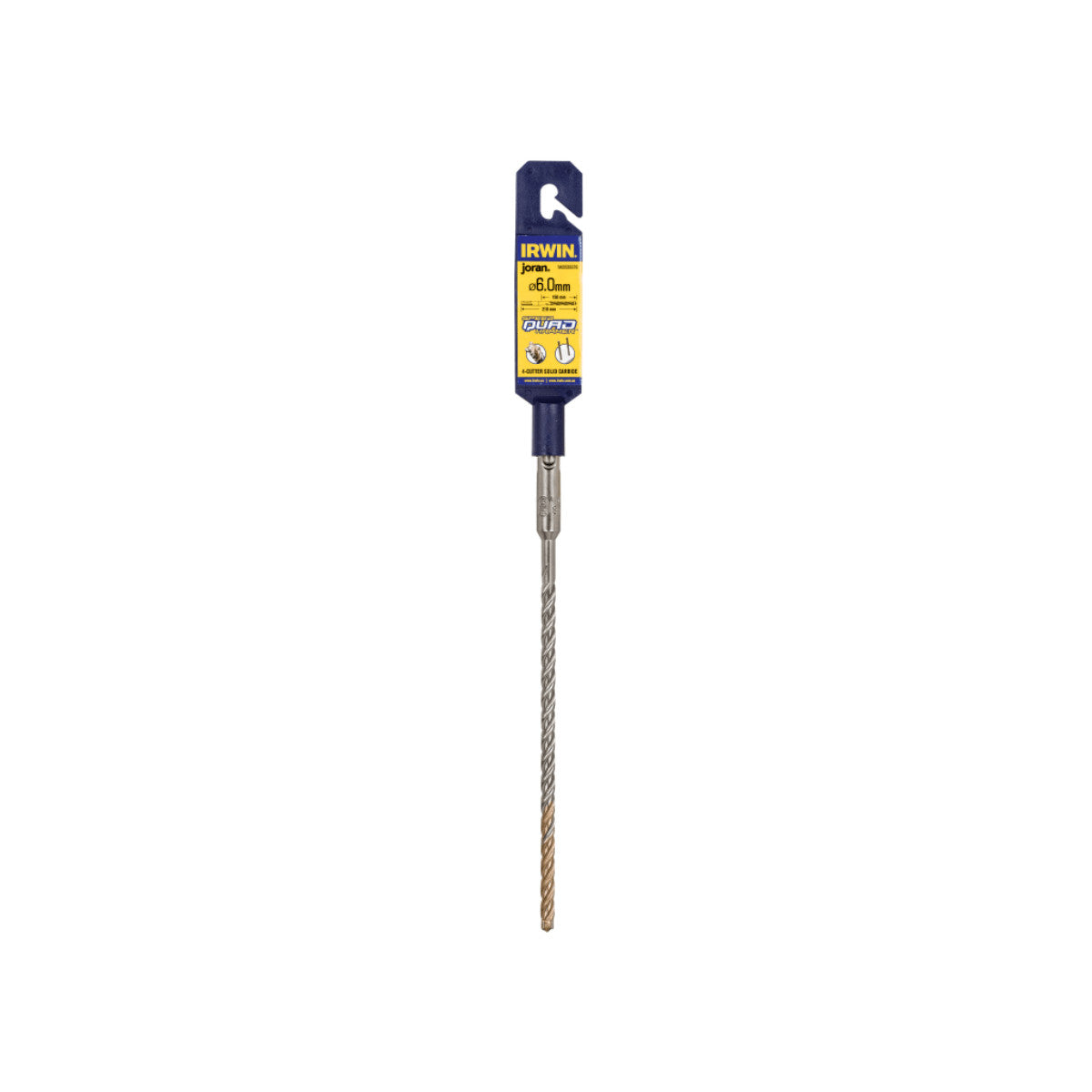 IRWIN Speedhammer Quad Drill Bit 6.0 x 210mm IRWIW2039376