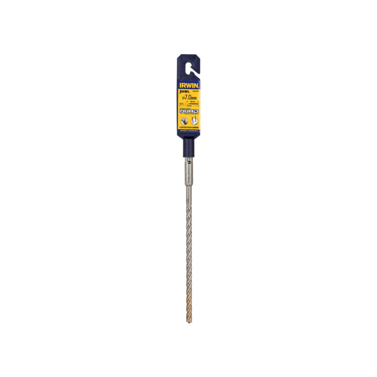 IRWIN Speedhammer Quad Drill Bit 7.0 x 210mm IRWIW2039411
