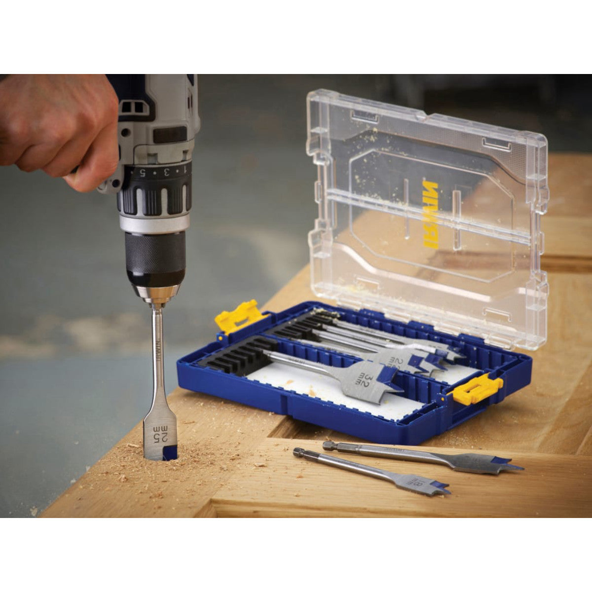 IRWIN Blue Groove 4X Flat Bit Set, 8 Piece IRWIW4041010