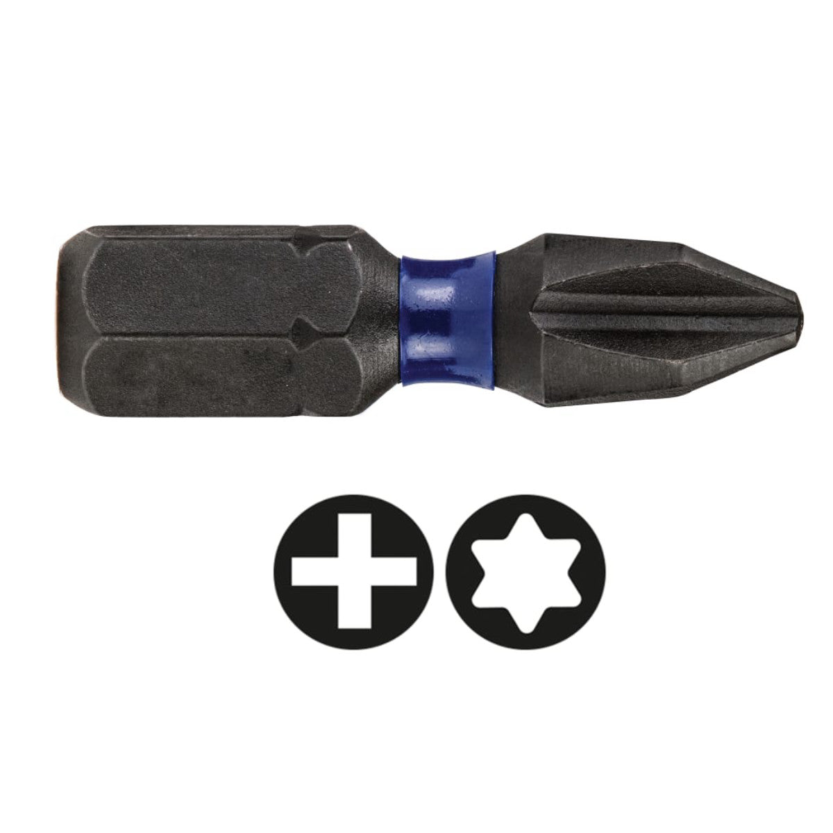 IRWIN Impact Pro Performance Screwdriver Bits PH2 25mm (Pack 2) IRWIW6061302