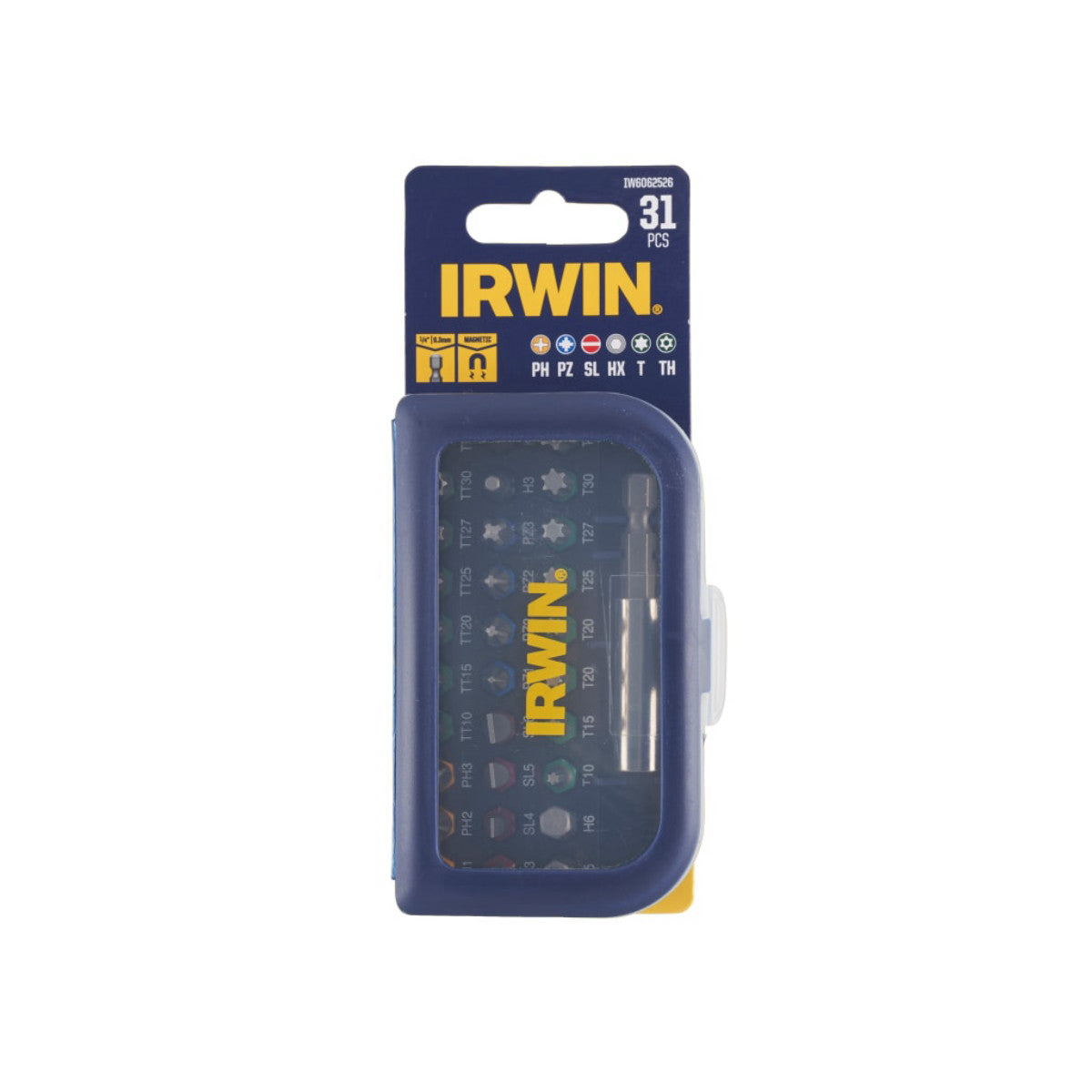 IRWIN Colour Coded Screwdriver Bit Set, 31 Piece IRWIW6062526