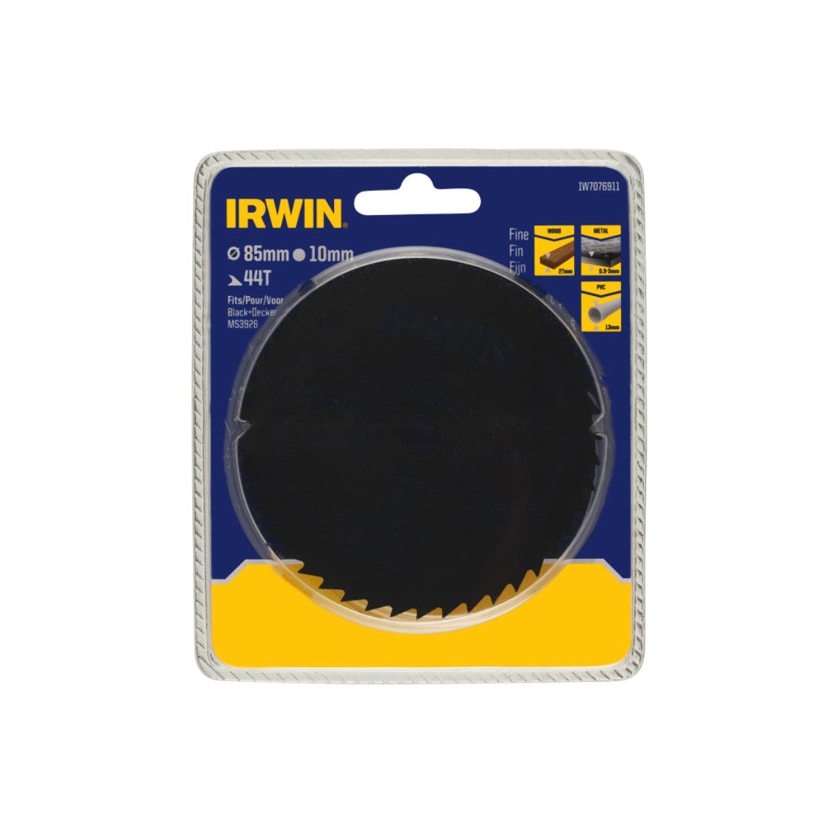 IRWIN General Purpose Saw Blade 85 x 10mm x 44T ATB IRWIW7076911