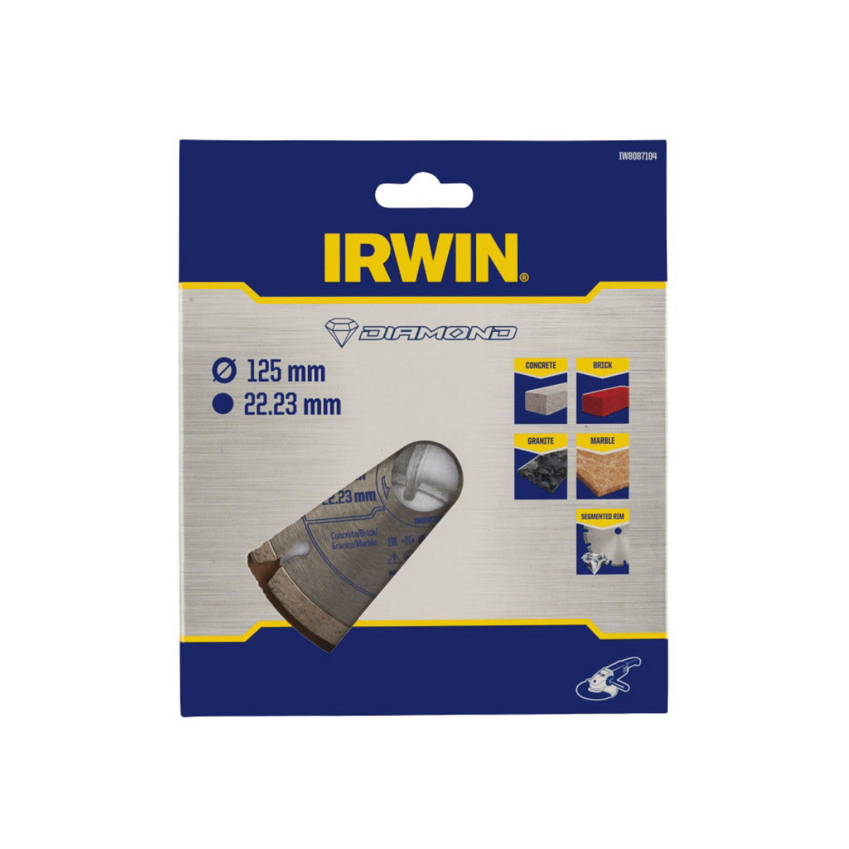 IRWIN Segmented Diamond Blade 125 x 22.23mm IRWIW8087104