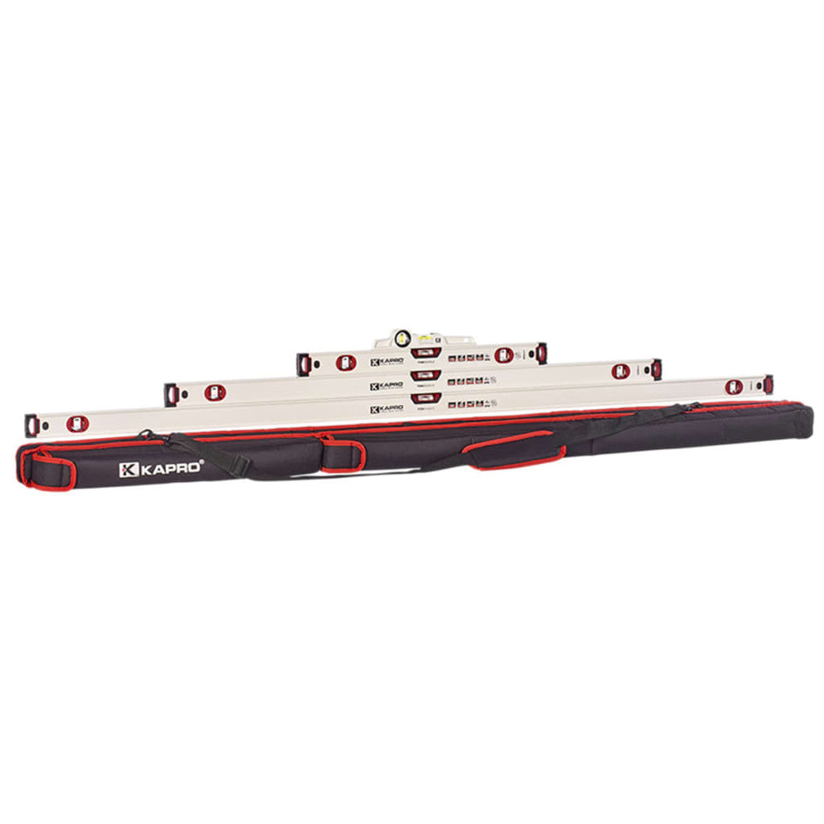 Kapro 705 Eagle Optivision Red Box Level Set, 4 Piece KPOK70541SET