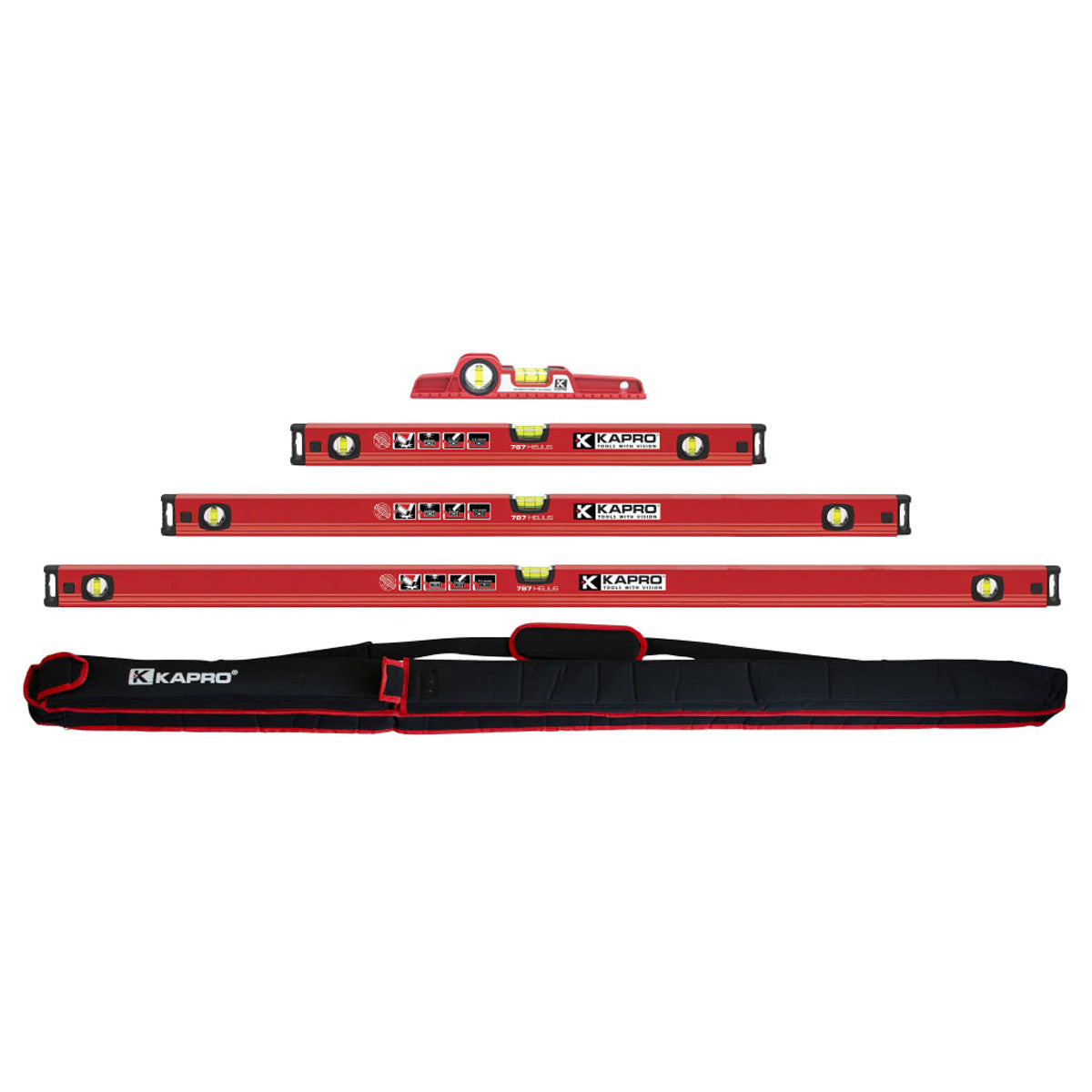 Kapro 787 Series Level Set, 4 Piece KPOK787SET4