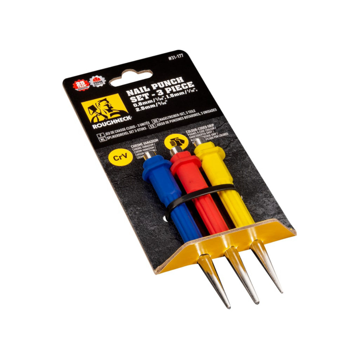 Roughneck Nail Punch Set, 3 Piece ROU31177