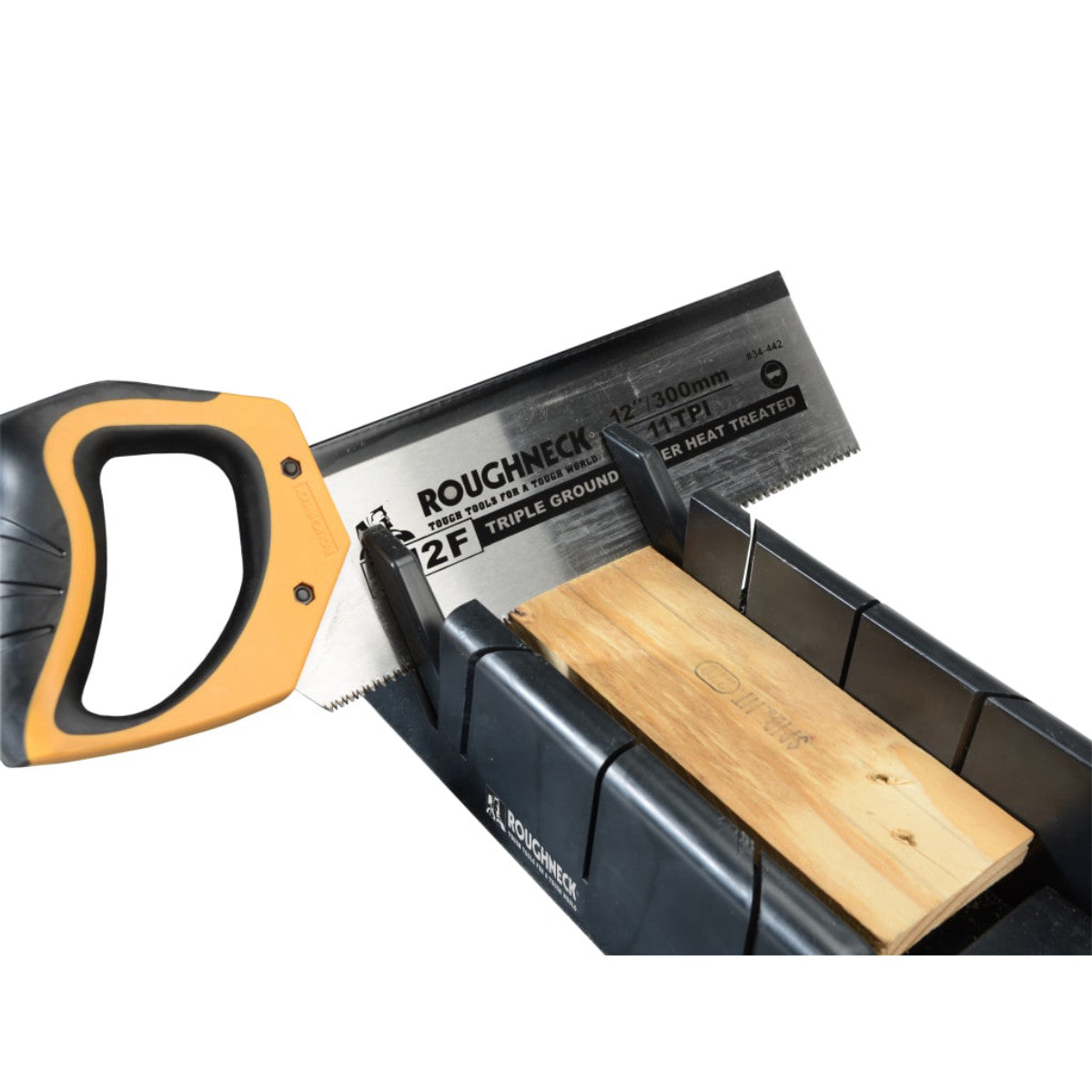 Roughneck R12F Mitre Box & Hardpoint Tenon Saw Set 300mm (12in) 11 TPI ROU34490