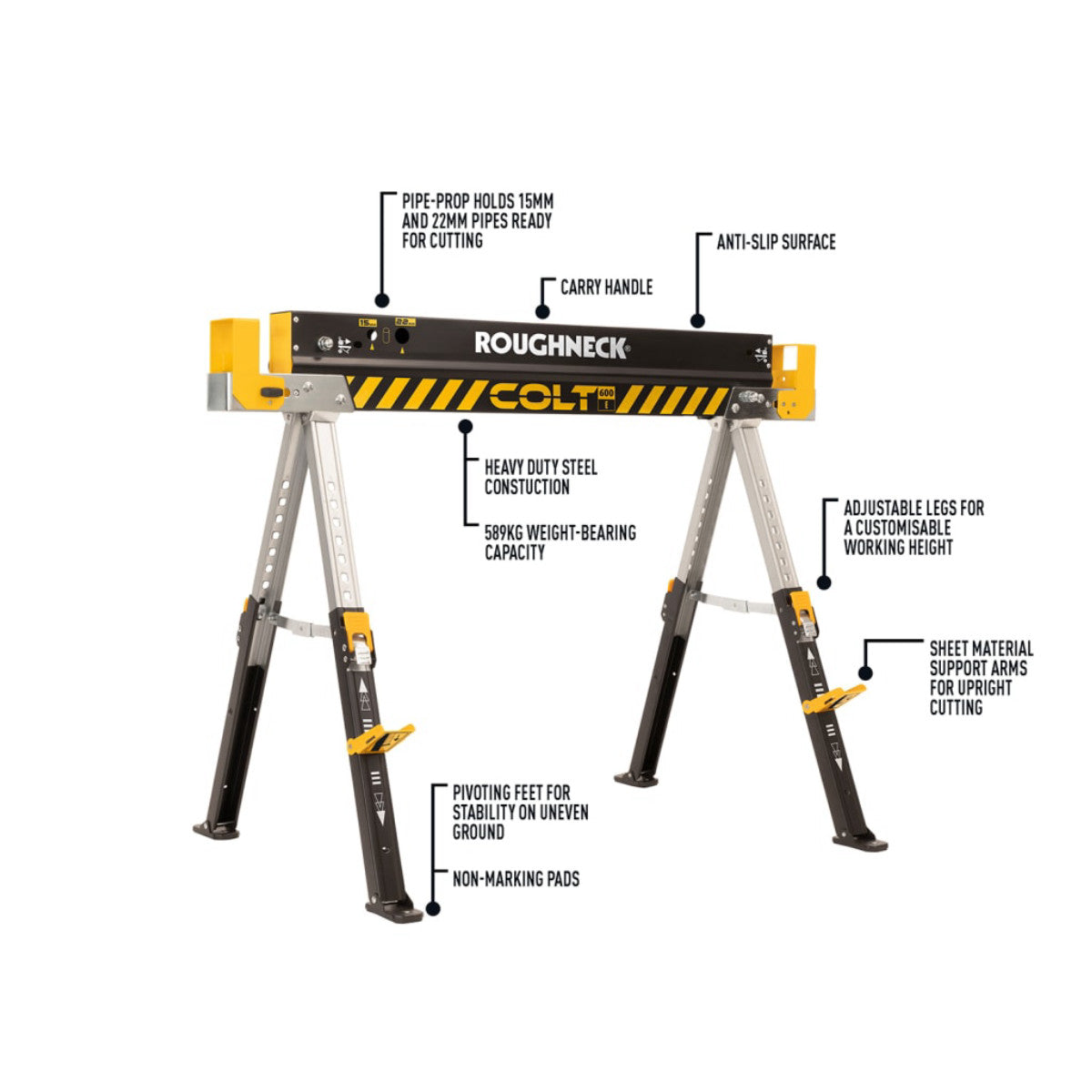 Roughneck COLT 600E Sawhorse (Twin Pack) ROU35602