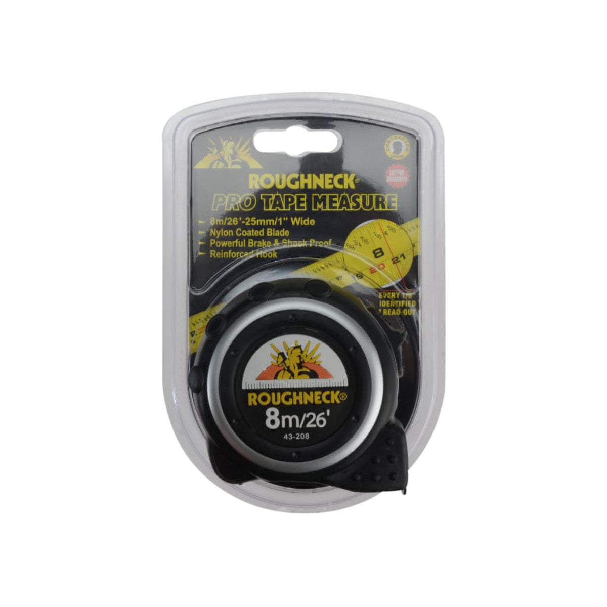 Roughneck E-Z Read Pro Tape Measure 8m (26ft) (Width 25mm) ROU43208
