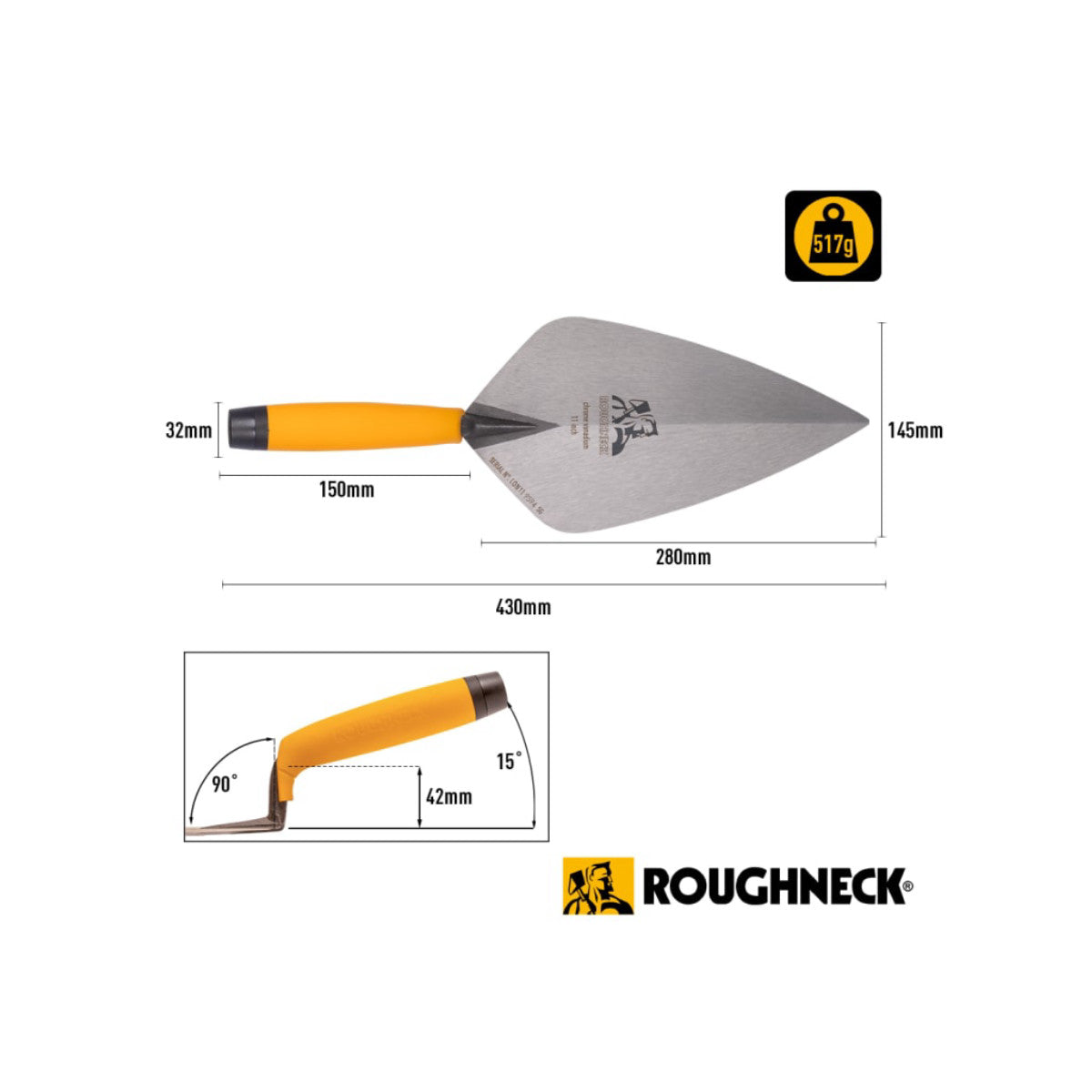 Roughneck London Pattern Brick Trowel 280mm (11in) ROU51011