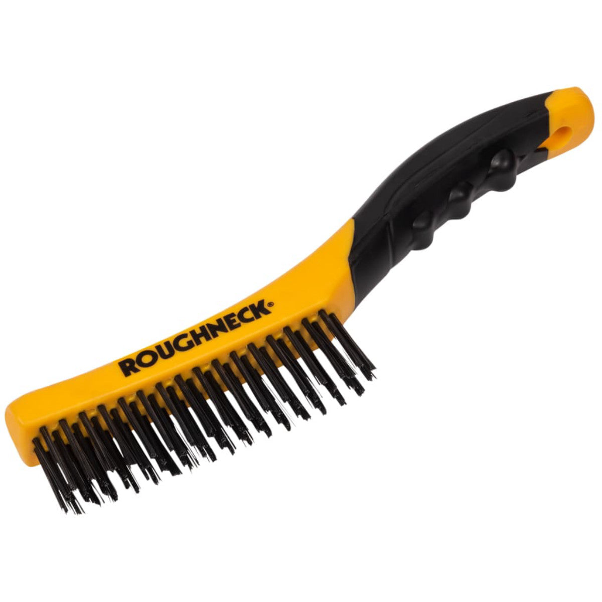 Roughneck Shoe Handle Wire Brush Soft Grip 255mm (10in) ROU52044