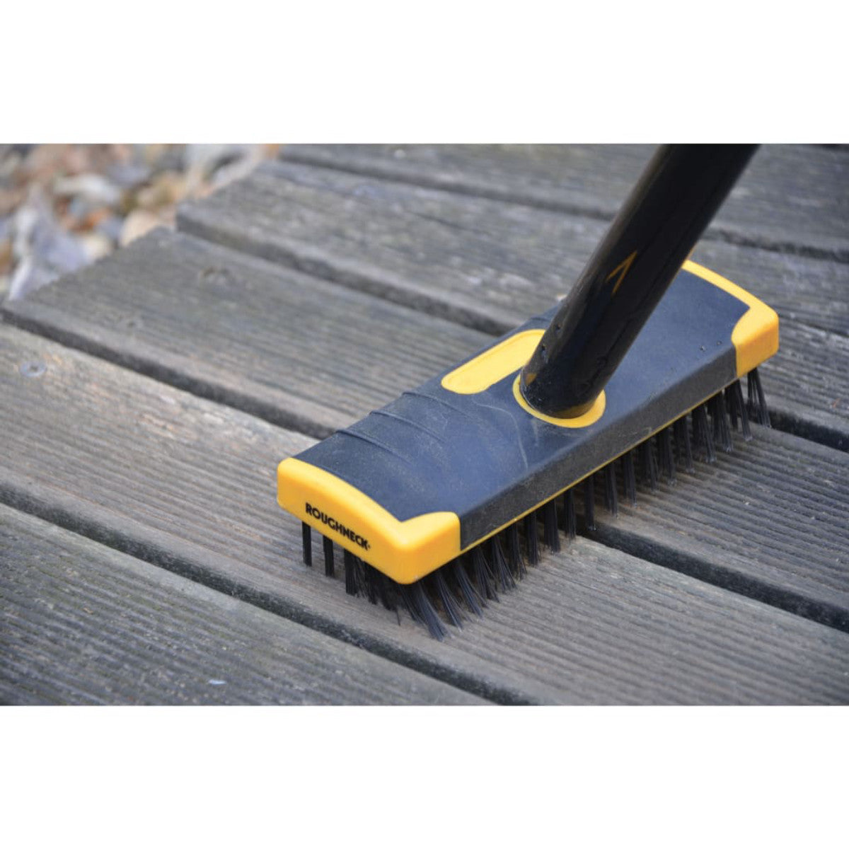 Roughneck Heavy-Duty Scrub Brush Soft Grip 200mm (8in) NO Handle ROU52060