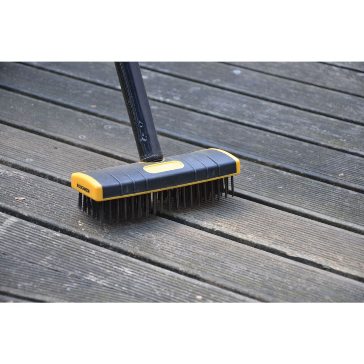 Roughneck Heavy-Duty Scrub Brush Soft Grip 200mm (8in) NO Handle ROU52060
