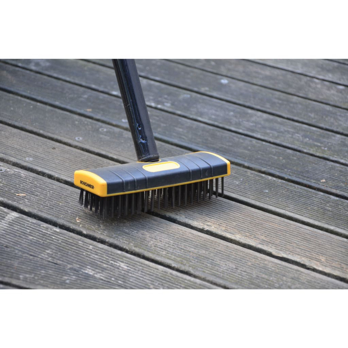 Roughneck Heavy-Duty Scrub Brush Soft Grip 200mm (8in) NO Handle ROU52060