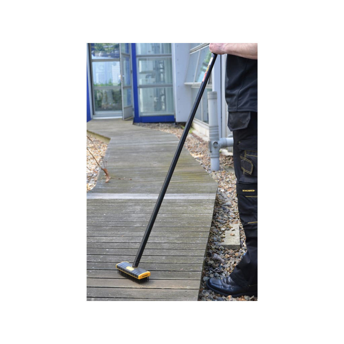 Roughneck Heavy-Duty Scrub Brush Soft Grip 200mm (8in) NO Handle ROU52060