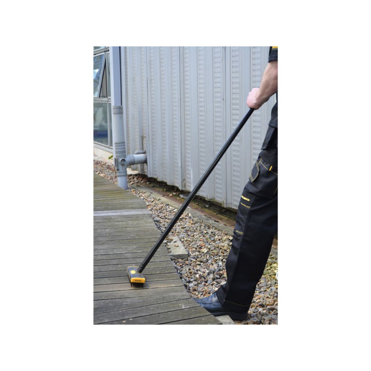 Roughneck Heavy-Duty Scrub Brush Soft Grip 200mm (8in) NO Handle ROU52060