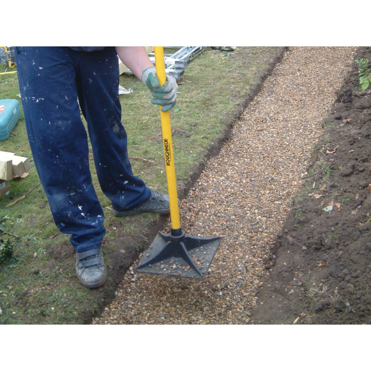 Roughneck Contractor's Tamper - Square 250 x 250mm (10in) ROU64381