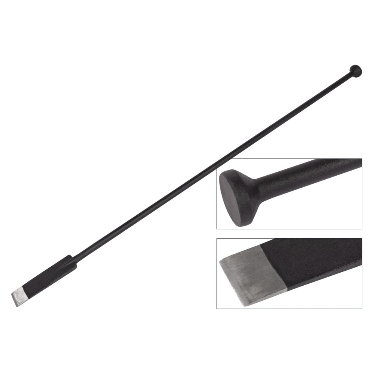 Roughneck Post Hole Digging Bar - Long Chisel and Tamper 1.75m (69in) 7.5kg (17lbs) ROU64549