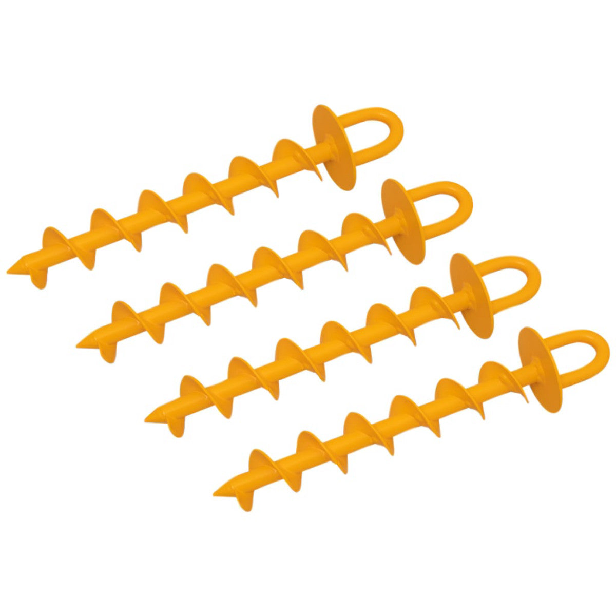 Roughneck Heavy-Duty Screw-in Ground Anchor Set, 4 Piece ROU64636