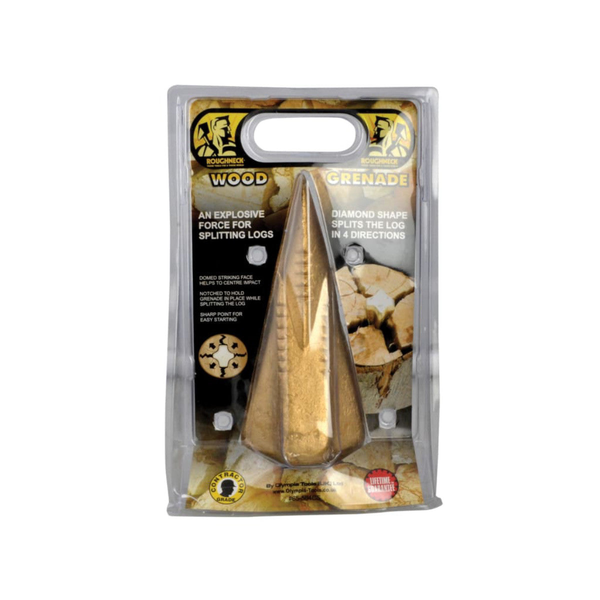 Roughneck Wood Grenade Splitting Wedge (Blister Packed) 1.6kg (4 lb) ROU65504BL