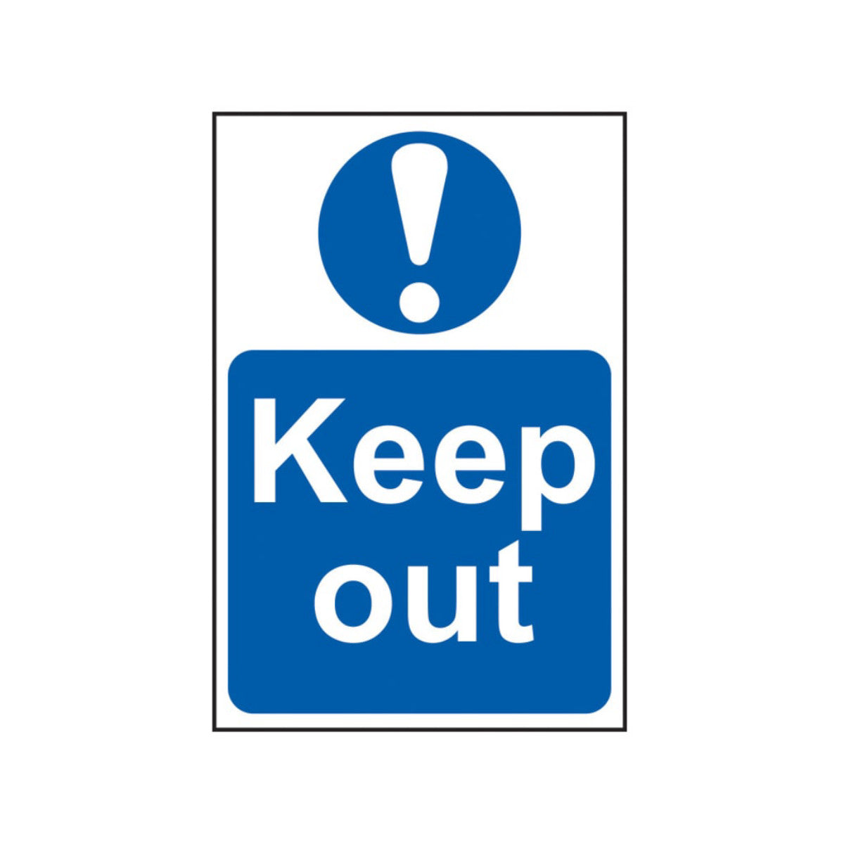 Scan Keep Out - PVC Sign 200 x 300mm SCA0255