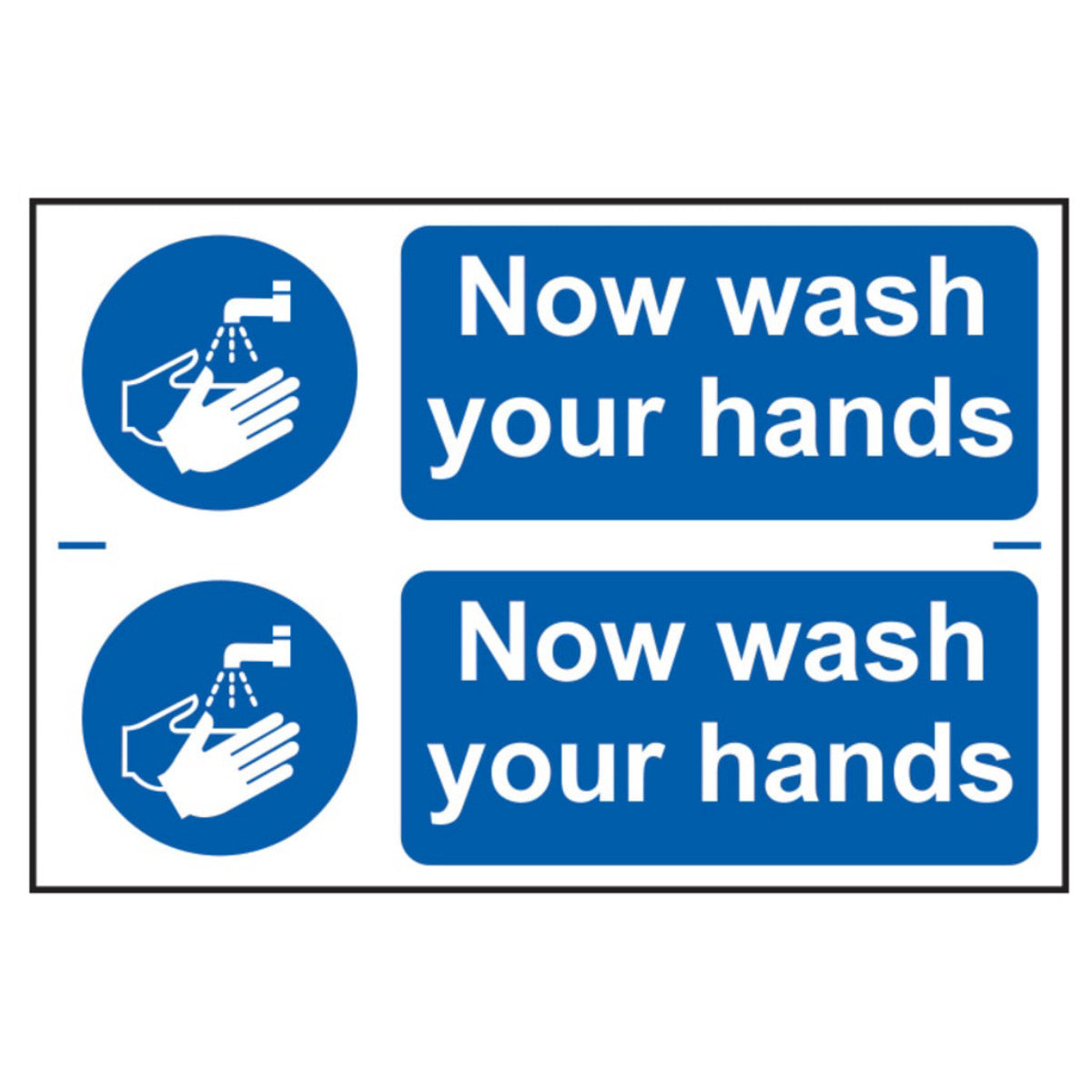 Scan Now Wash Your Hands - PVC Sign 300 x 200mm SCA0404