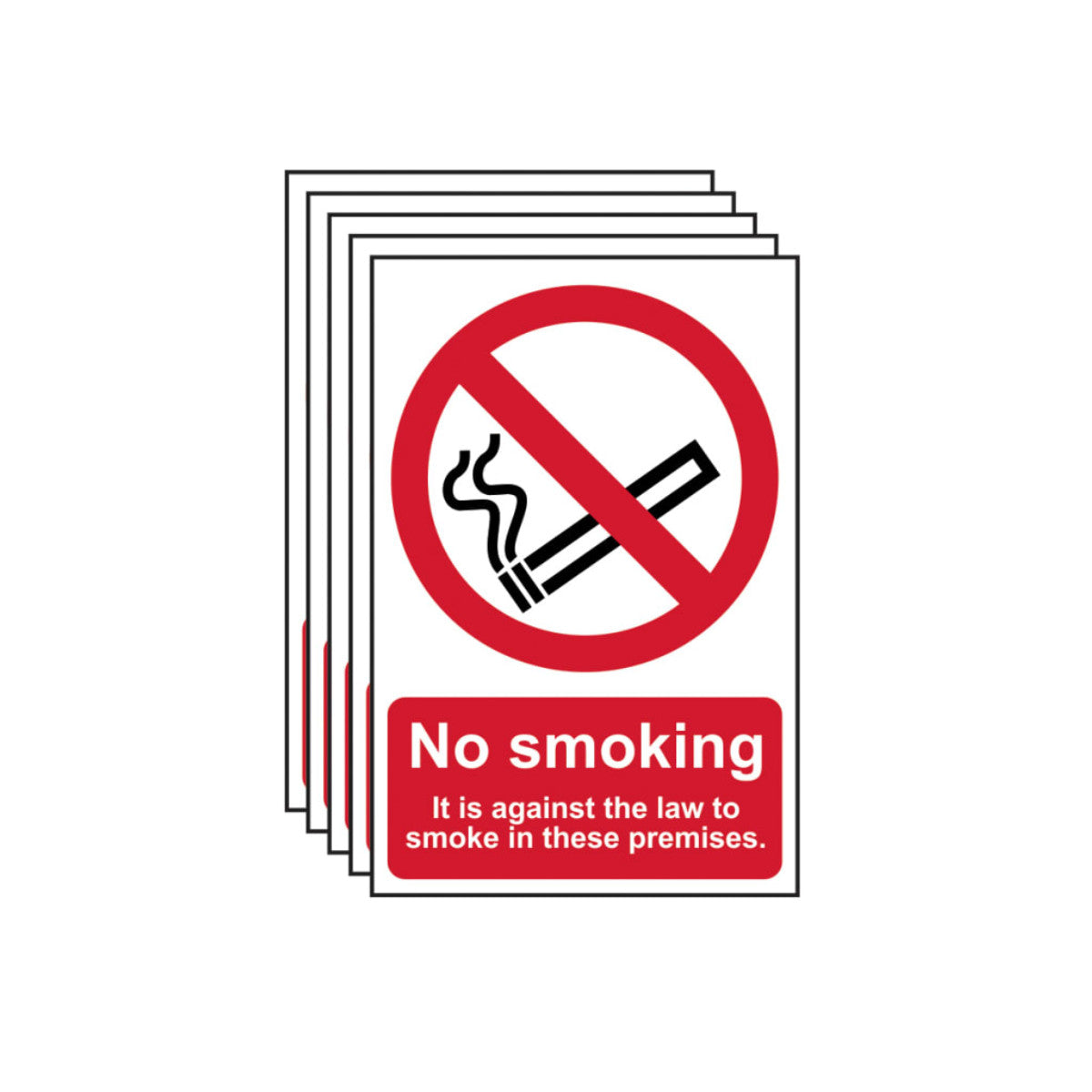 Scan No Smoking In These Premises - PVC Sign 200 x 300mm (5 Pack) SCA05675