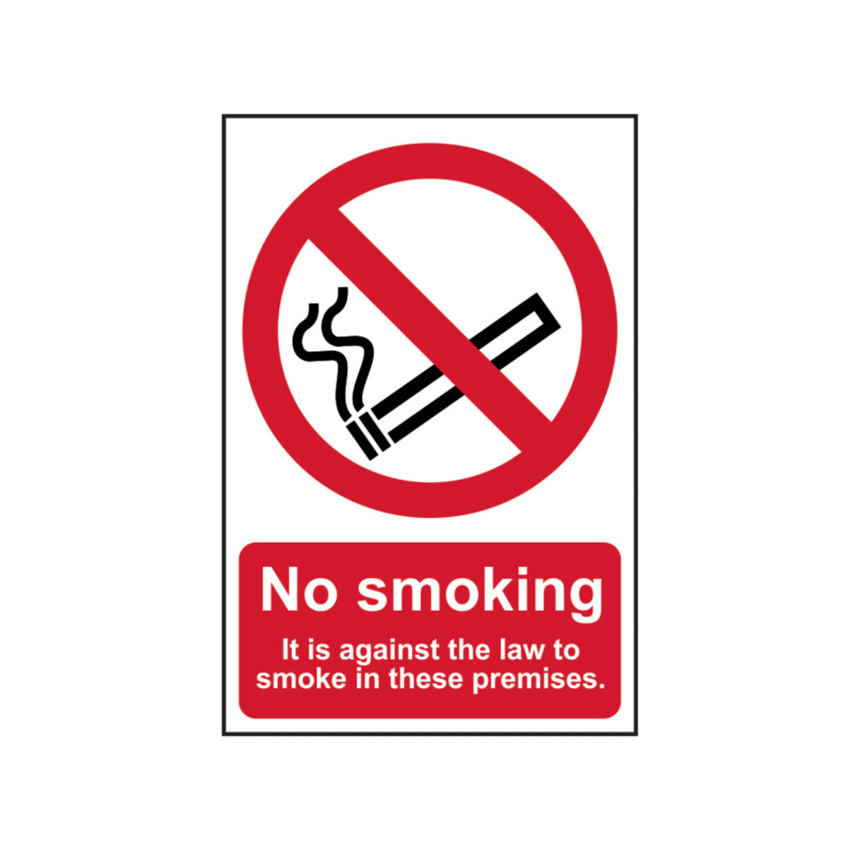 Scan No Smoking In These Premises - PVC Sign 200 x 300mm SCA0567