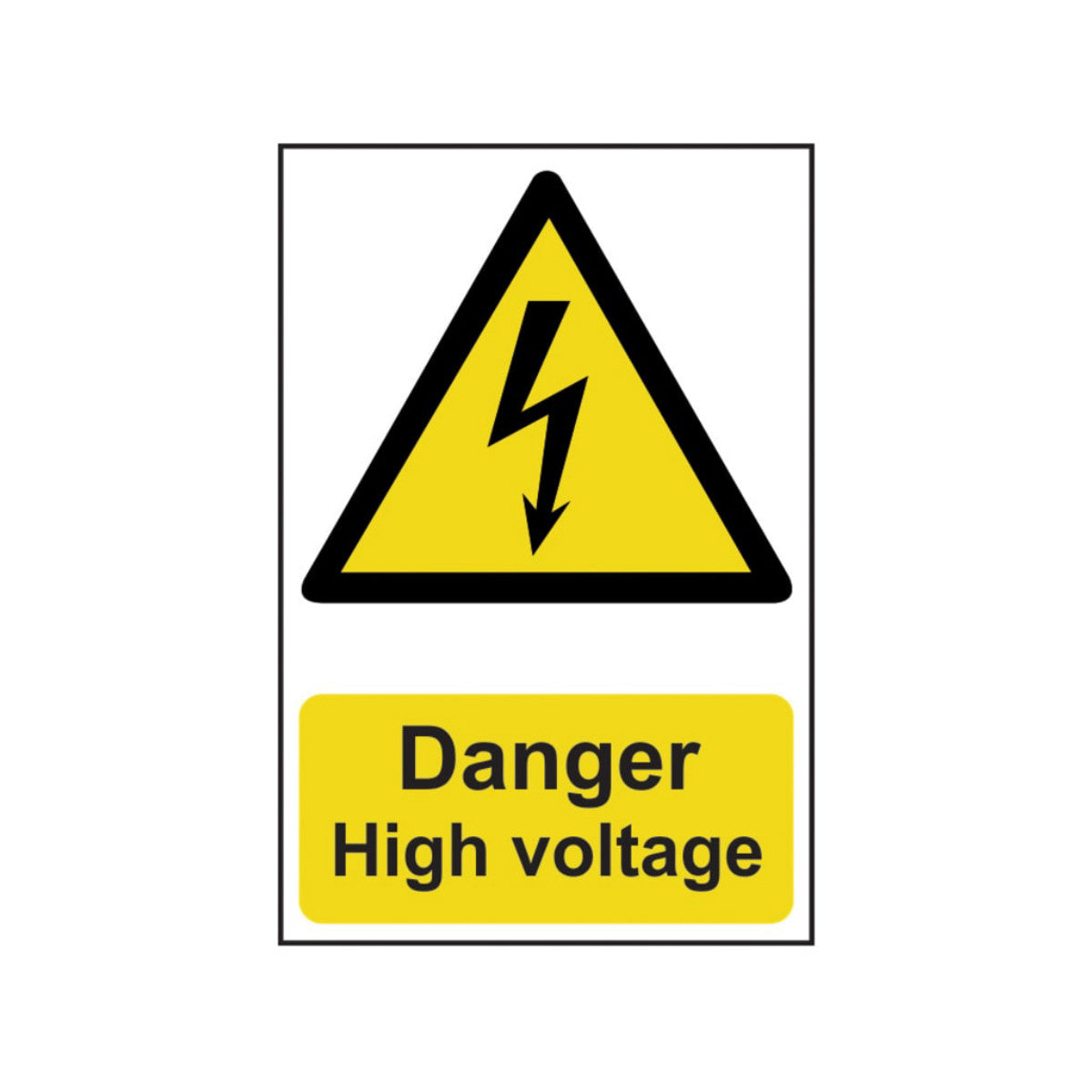 Scan Danger High Voltage - PVC Sign 200 x 300mm SCA0761