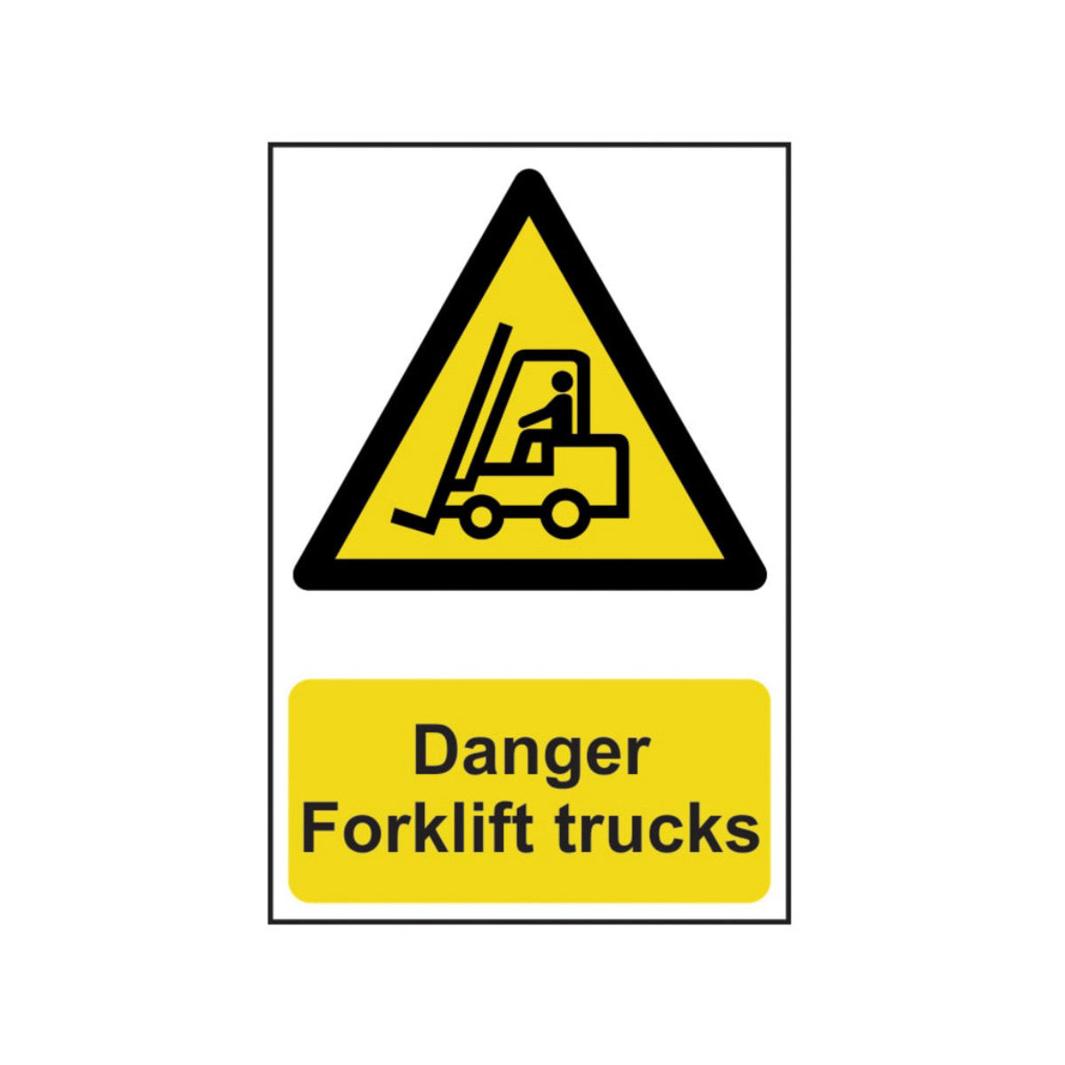 Scan Danger Forklift Trucks - PVC Sign 200 x 300mm SCA0954