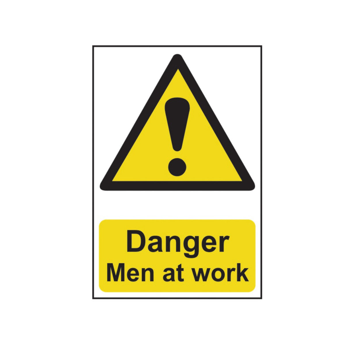Scan Danger Men At Work - PVC Sign 200 x 300mm SCA1200