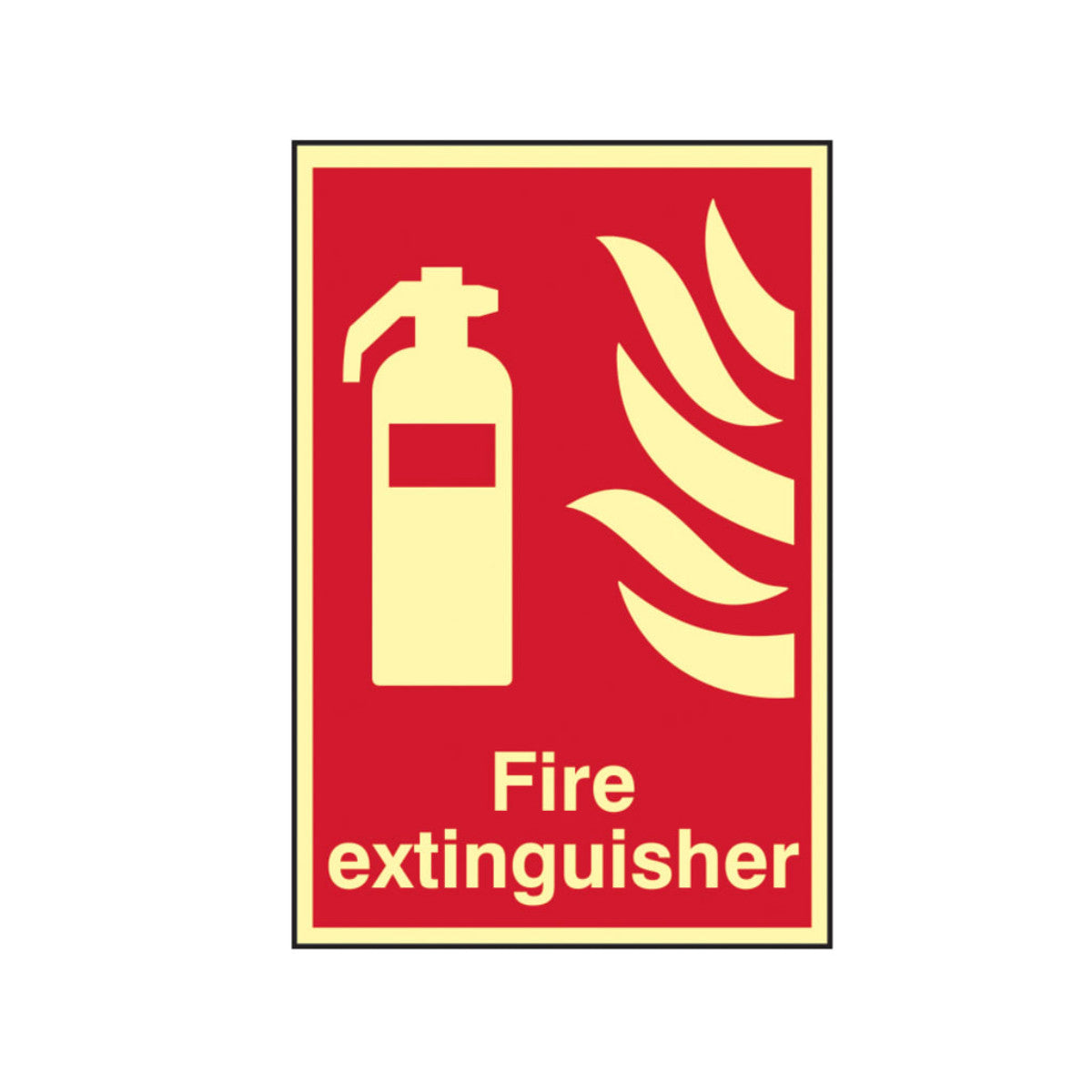 Scan Fire Extinguisher Photoluminescent - 200 x 300mm SCA1571