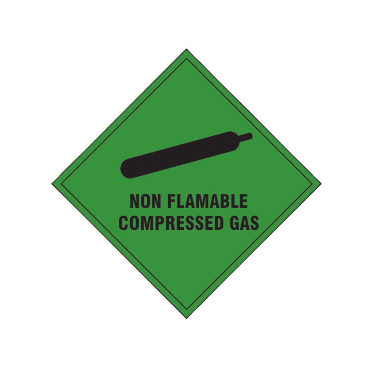 Scan Non Flammable Compressed Gas - Self Adhesive Vinyl Sign 100 x 100mm SCA1870S