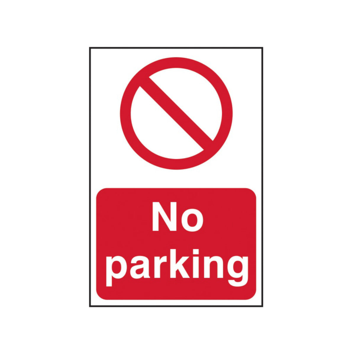 Scan No Parking - PVC Sign 400 x 600mm SCA4051