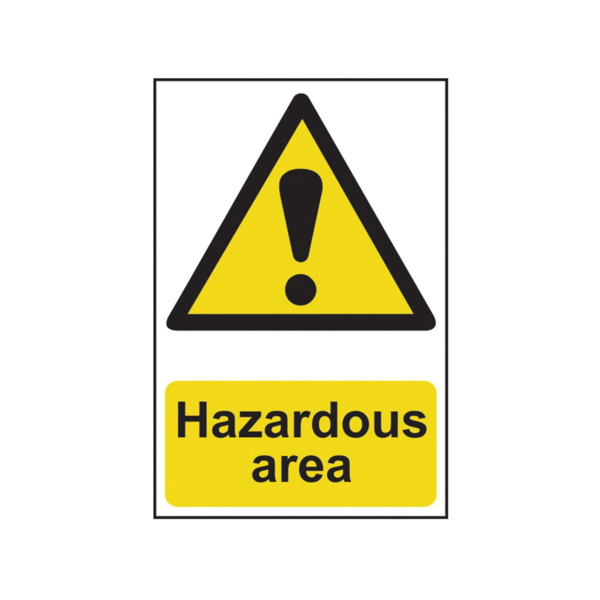 Scan Hazardous Area - PVC Sign 400 x 600mm SCA4107