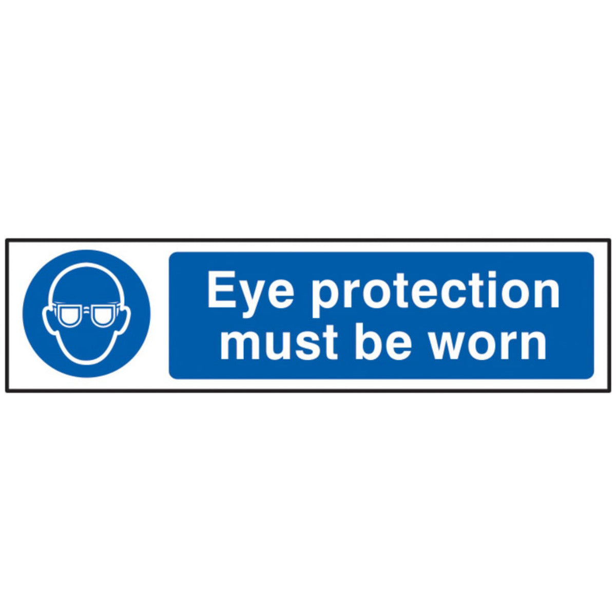 Scan Eye Protection Must Be Worn - PVC Sign 200 x 50mm SCA5001